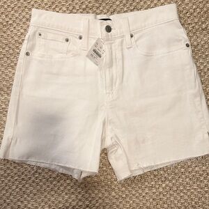 NWT J crew Long White Denim Shorts
